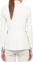 Thumbnail for your product : Akris Punto Long Perforated Leather Jacket