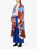 Thumbnail for your product : Issey Miyake Graphic-print paper coat