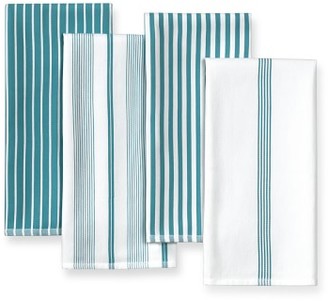 Williams-Sonoma Williams Sonoma Mixed Stripe Kitchen Towels, Set of 4, Aqua