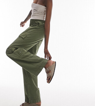 yardsong Trendy Cargo Pants for Women 2024 Elastic Waist Straight Wide Leg  Sweat Pants High Waisted Casual Pant with Pockets : : Clothing