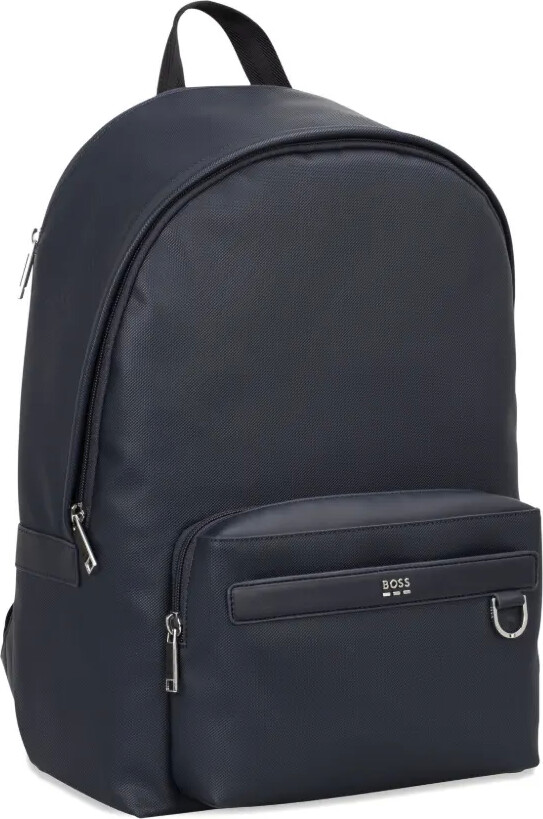 HUGO BOSS Textured Zip-Fastening Backpack