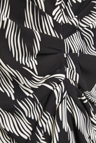 Thumbnail for your product : VVB Ruched Printed Stretch-crepe Mini Dress
