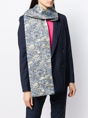 Issey Miyake Pre-Owned 1990's Floral Scarf