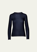Thumbnail for your product : Ralph Lauren Collection Crewneck Long-Sleeve Cashmere Jersey Sweater