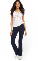 Thumbnail for your product : New York & Co. Petite Mid-Rise Yoga Bootcut Pant