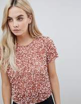 Thumbnail for your product : ASOS Petite PETITE T-Shirt With Sequin Embellishment