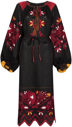 Vita Kin Kasia embroidered midi dress