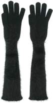 Thumbnail for your product : Cruciani long knitted gloves