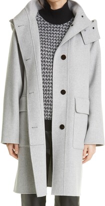 theory hooded coat