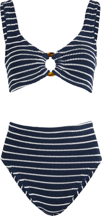 Hunza G Nadine Striped Seersucker Bikini