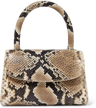 Bzees BY FAR - Mini Snake-effect Leather Tote - Snake print