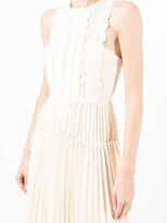 Thumbnail for your product : Self-Portrait Scallop-Detail Mid-Length Dress