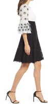 Thumbnail for your product : Shani Sequin Lace Empire Waist Cotton Blend Cocktail Dress