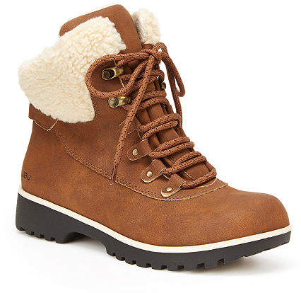 flat heel lace up boots