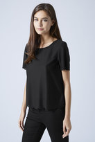 Thumbnail for your product : Topshop Scallop frill tee