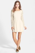Thumbnail for your product : Trixxi Bow Back Lace Skater Dress