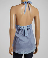 Thumbnail for your product : Grigio Blue V-Neck Halter Tank
