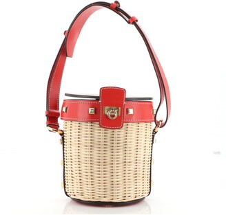 Wicker Bucket Bag | Shop the world's largest collection of fashion 