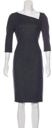 Burberry Virgin Wool Knee-Length Dress