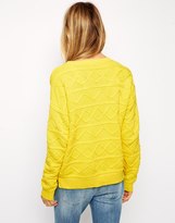 Thumbnail for your product : ASOS Jumper With Horizontal Cable Knit
