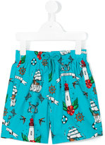 Thumbnail for your product : Vilebrequin Kids Tattoo print swim shorts