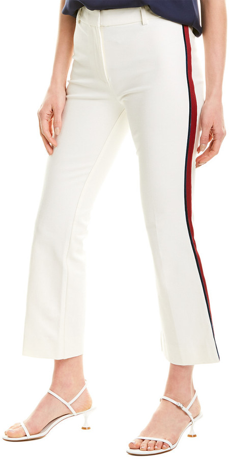 derek lam 10 crosby cropped flare trousers