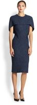Thumbnail for your product : Zac Posen Tweed Capelet Dress