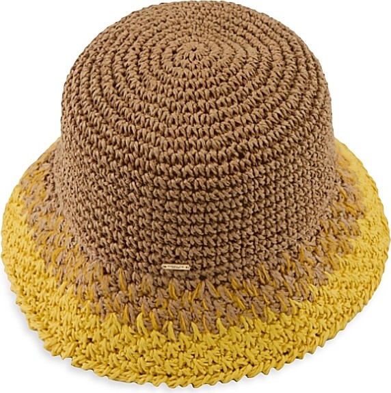 Eugenia Kim Women's Bailey Crochet Bucket Hat - Ivory Camel