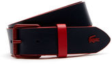 Thumbnail for your product : Lacoste Gift set of a belt in monochrome leather with tongue buckle