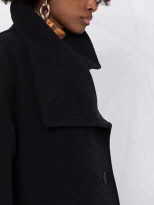 Acne Studios Funnel-Neck Double-Breasted Coat