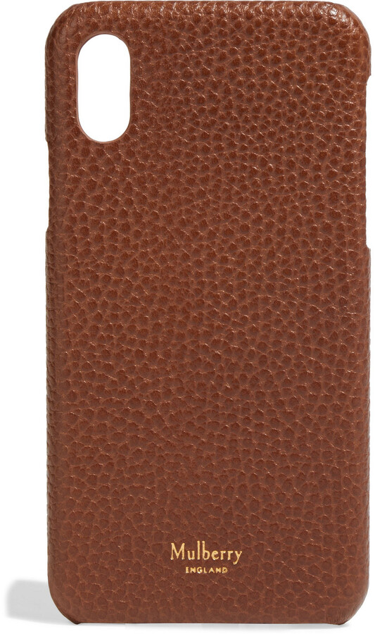 Mulberry Pebbled-leather iPhone X case - Tech Accessories