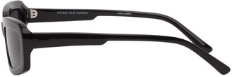 Dries Van Noten Black Linda Farrow Edition Acetate Sunglasses