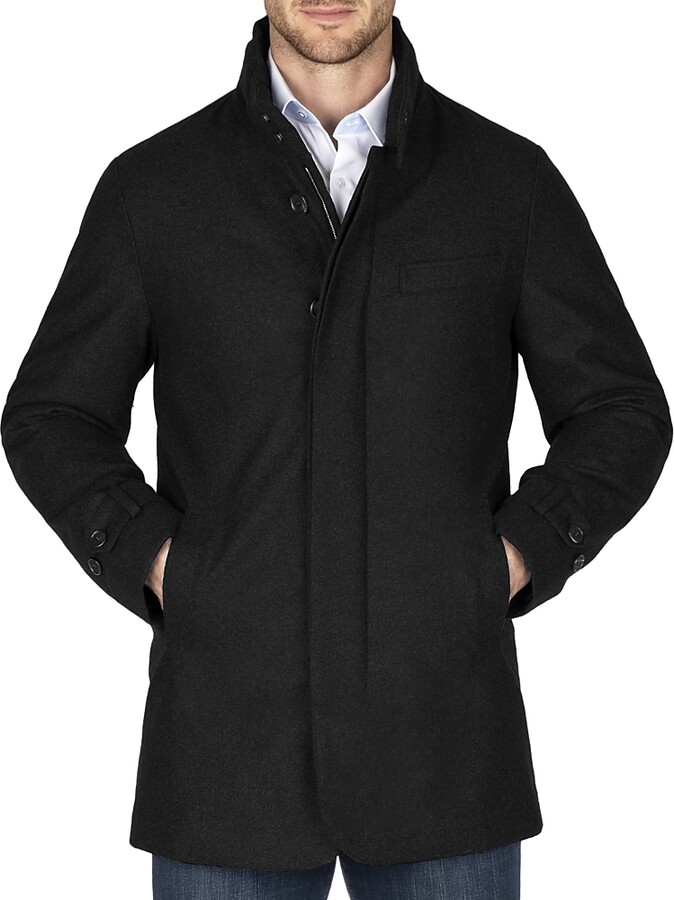 Norwegian Wool Stretch Down Filled Car Coat