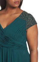 Thumbnail for your product : Eliza J Plus Size Women's Embellished Pleated Chiffon Gown