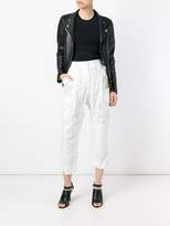 Thumbnail for your product : Roberto Cavalli embroidered pocket trousers