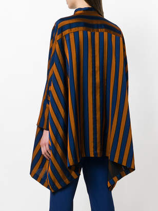 Ter Et Bantine oversized striped collarless shirt