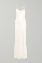 Thumbnail for your product : Galvan Whiteley Silk-satin Gown - Ivory