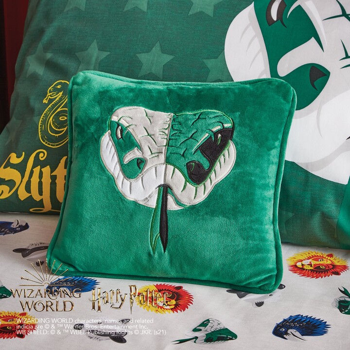 Harry Potter Slytherin Cushion Green/Black ShopStyle Kids Pillows