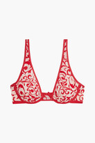 Thumbnail for your product : Cosabella Arietta flocked tulle underwired bra