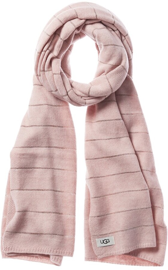 UGG Lurex Striped Wool-Blend Scarf - ShopStyle Scarves & Wraps