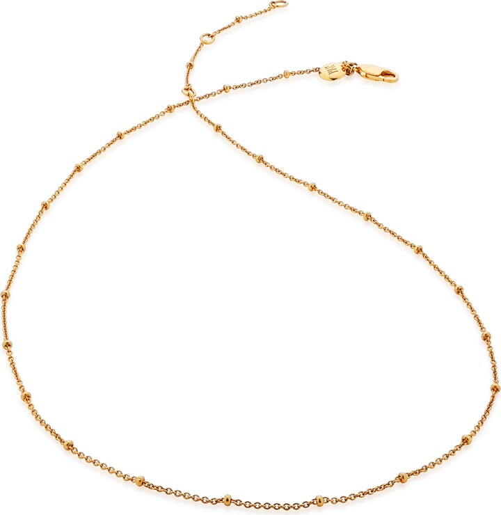 Monica Vinader 16-Inch Fine Bead Station Necklace