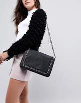 Thumbnail for your product : ASOS Design Oversized Croc Cross Body Bag With Chain Handle