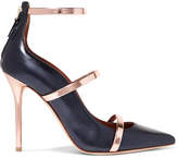Thumbnail for your product : Malone Souliers Robyn 100 Metallic Leather Pumps
