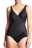 Thumbnail for your product : Miraclesuit Swim, Sizes 14-24 Oceanus Ruched One-Piece Swimsuit