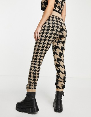 Collusion houndstooth joggers co-ord