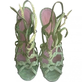Thumbnail for your product : Galliano Green Exotic leathers Sandals