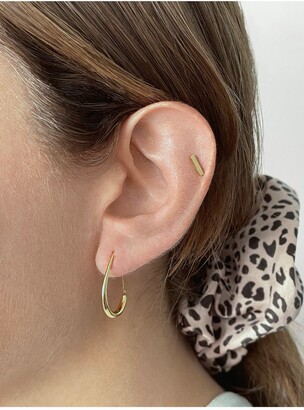 ADORNIA 14K Yellow Gold Vermeil Pear Wire Earrings