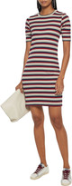Thumbnail for your product : Stateside Striped Ribbed-knit Mini Dress