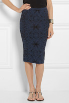 Thumbnail for your product : M Missoni Patterned stretch-knit pencil skirt