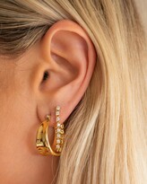 Thumbnail for your product : Luv Aj Women's Gold Earrings - Ballier Chain Studs - Size One Size at The Iconic